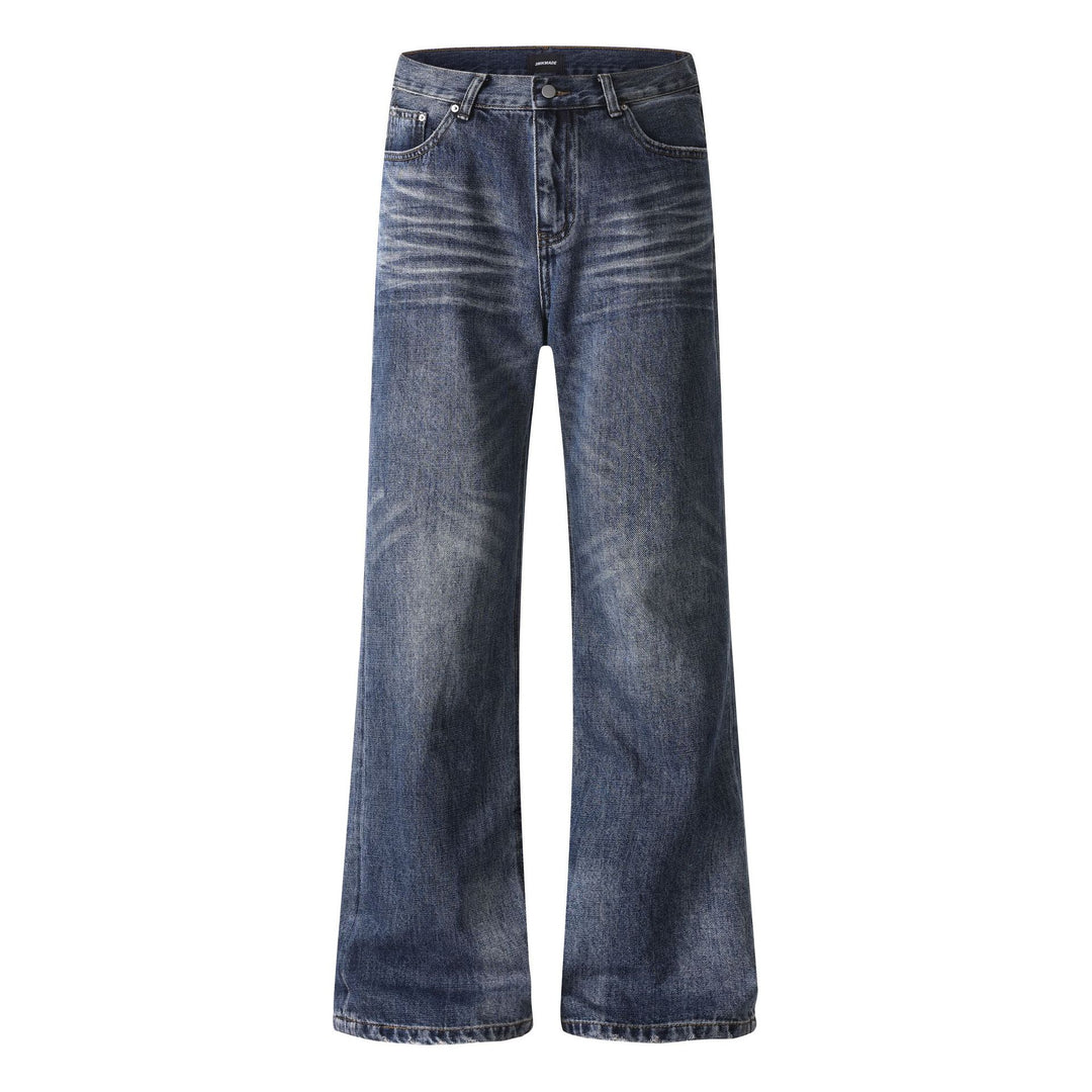 Damen weite Cropped-Jeans mit hoher Taille und Used-Effekt Shop Nory