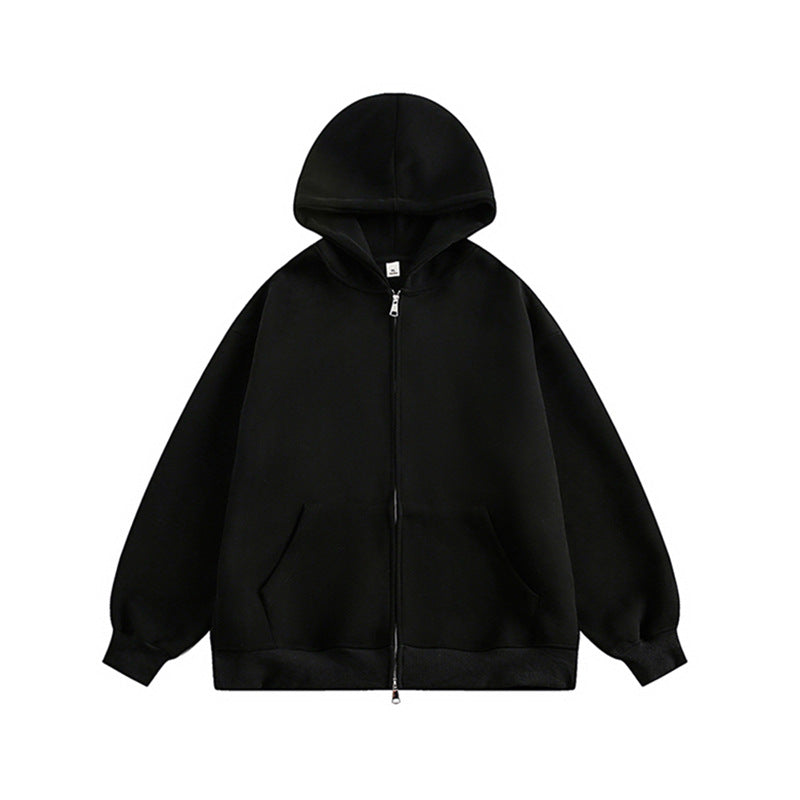Unisex Oversize-Kapuzenjacke mit durchgehendem Reißverschluss und weichem Fleece-Innenfutter Shop Nory