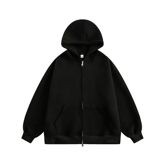 Unisex Oversize-Kapuzenjacke mit durchgehendem Reißverschluss und weichem Fleece-Innenfutter Shop Nory