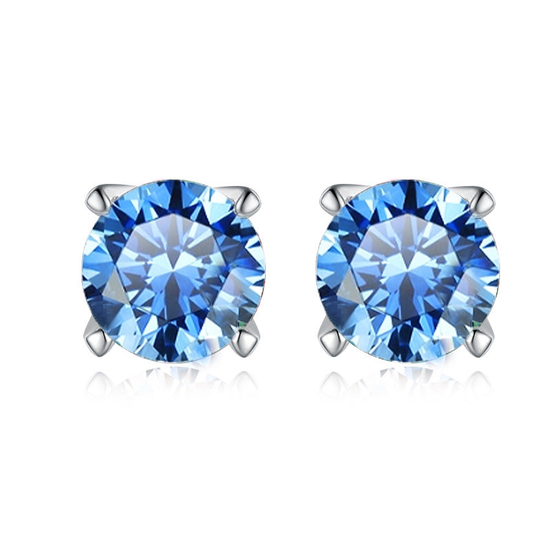 Damen Ohrstecker mit strahlend gelben Zirkonia und eleganter Fassung Shop Nory