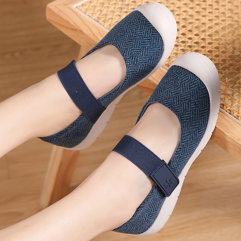 Damen Bequeme Hausschuhe mit verstellbarem Riemen