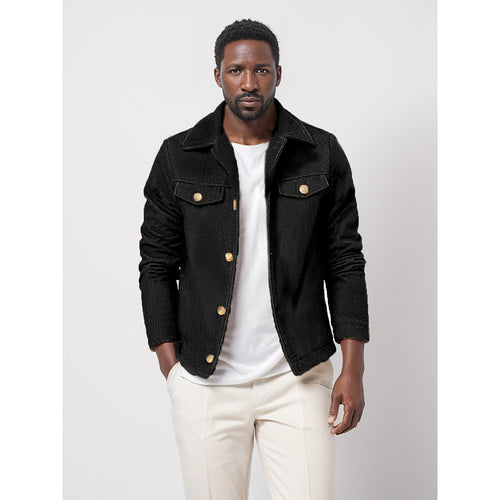Herren Übergangsjacke im modernen Denim-Stil