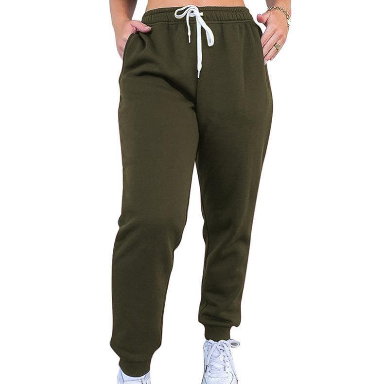 Damen nan taillenhohe tapered Jogginghose mit elastischem Komfortbund, verstellbarem Kordelzug und tiefen Eingrifftaschen Shop Nory