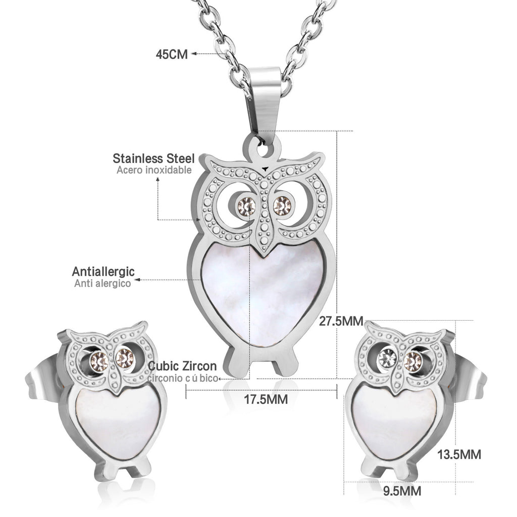 Damen Schmuckset mit goldenem, glänzendem Anhänger und funkelnden Zirkonia Shop Nory