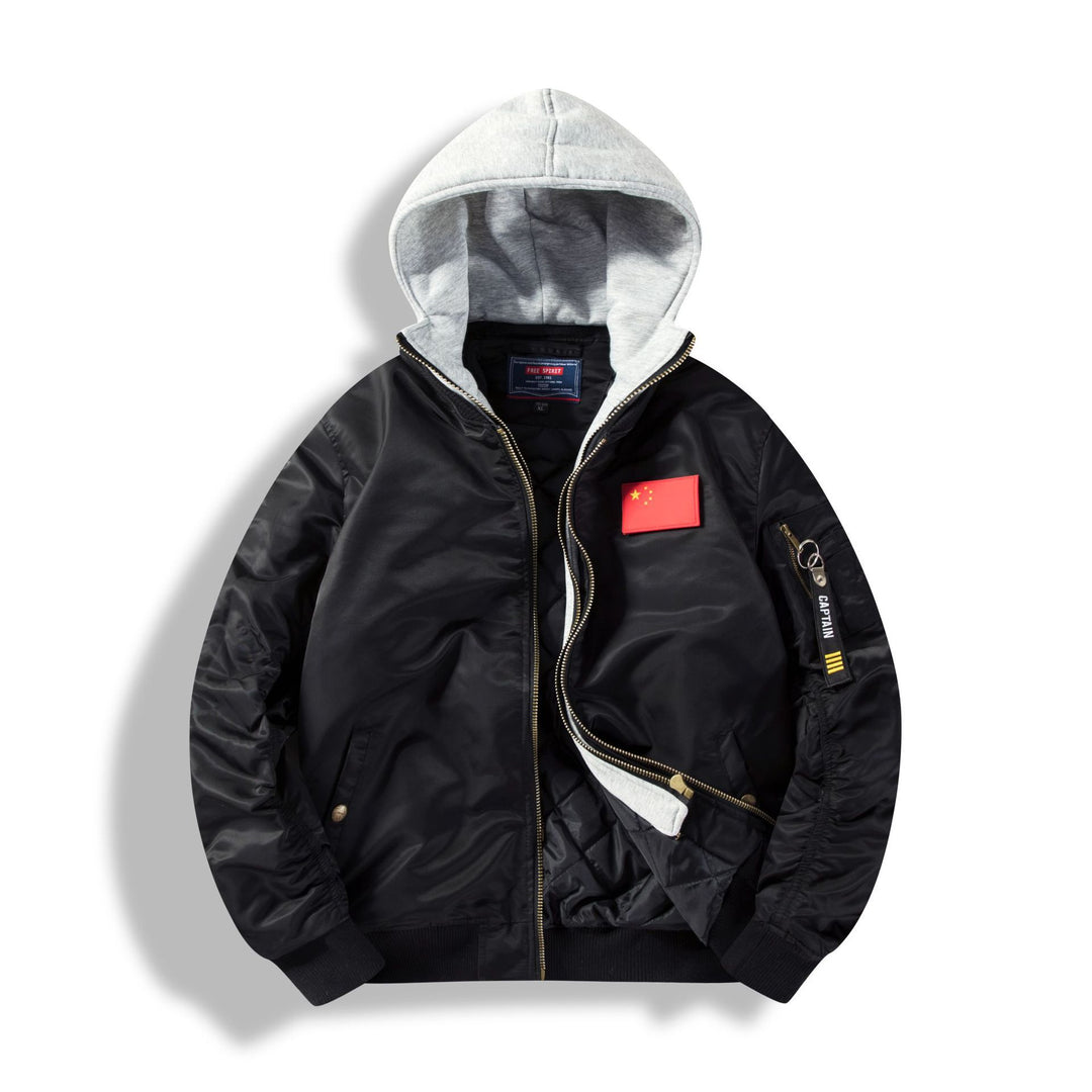 Herren Bomberjacke mit abnehmbarer Kapuzen-Innenseele und gesteppter Thermofütterung Shop Nory
