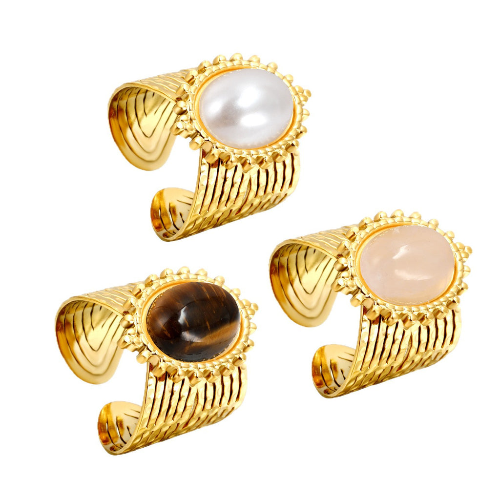 Damen Offener Ring mit kunstvollem Sonnenmotiv und anpassbarem Design Shop Nory