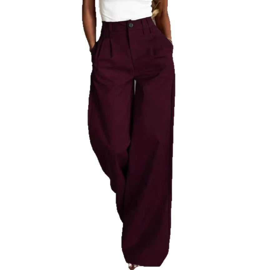 Damen Weite Anzughose mit eleganten Bundfalten