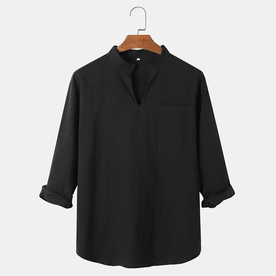 Damen lässige Leinenbluse