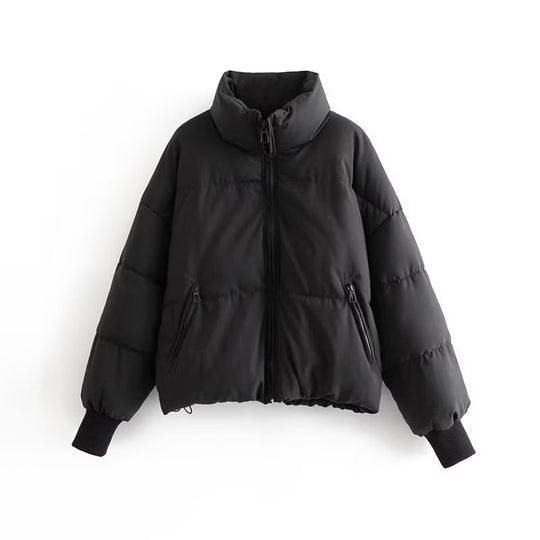 Damen Kurzer Stepp‑Puffer mit hohem Stehkragen und gerippten Bündchen Shop Nory
