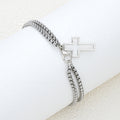 Damenarmband mit filigraner Kreuzverzierung Shop Nory