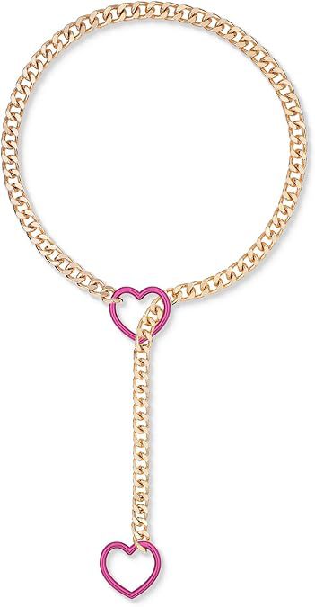 Damen auffällige Kette mit Herzanhängern und charakteristischem Design Shop Nory