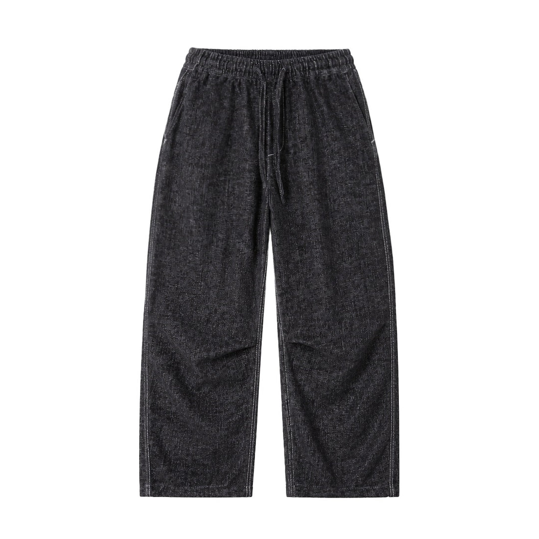 Damen Locker geschnittene Cropped-Hose mit hohem elastischem Bund und Kordelzug aus strukturierter Leinenmischung Shop Nory