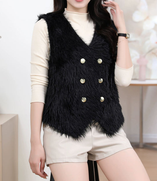 Damen Flauschige Strickweste Shop Nory