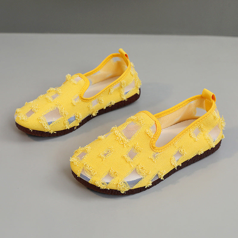 Damen modische Freizeitschuhe mit durchlässigem Obermaterial und rutschfester Sohle