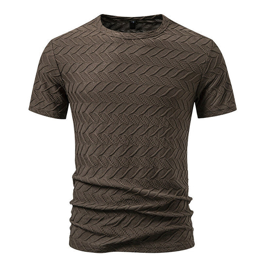 Herren Strukturiertes Kurzarmshirt mit modernem Design