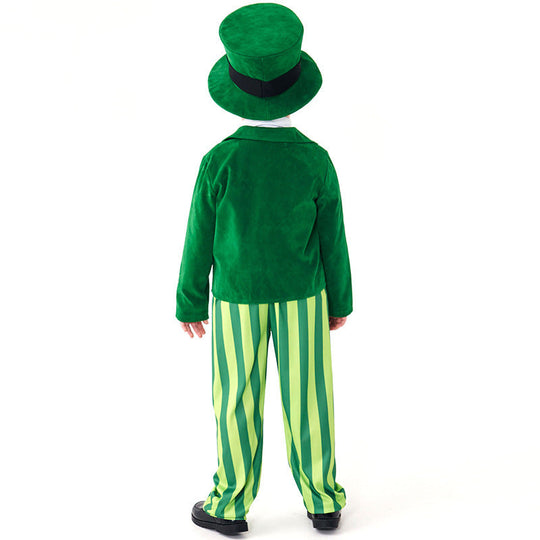 Herren-Kostüm als irischer Leprechaun mit Hut und detaillierten Akzenten Shop Nory