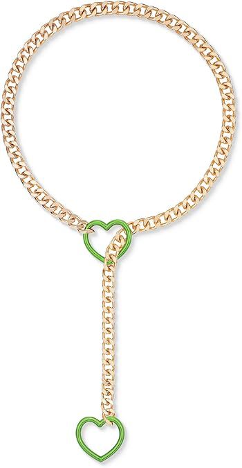 Damen auffällige Kette mit Herzanhängern und charakteristischem Design Shop Nory