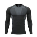 Herren Kompressions-Langarm-Sportshirt