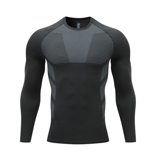 Herren Kompressions-Langarm-Sportshirt