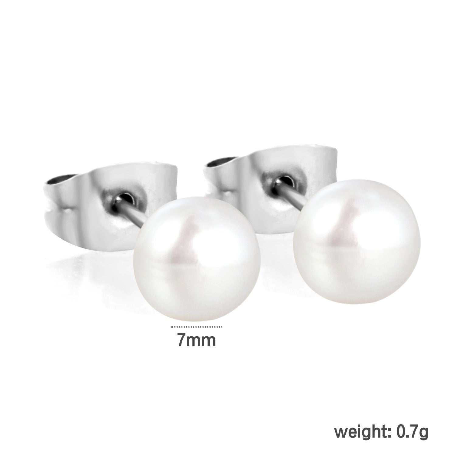 Damen Ohrstecker mit luxuriösen Perlen aus hochwertigem Edelstahl Shop Nory