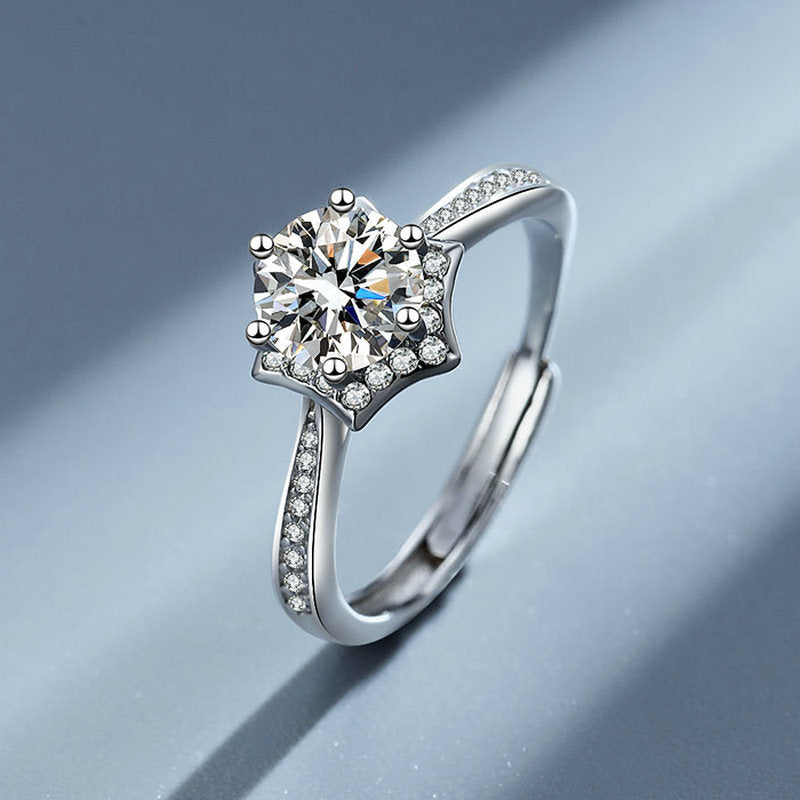 Damen eleganter Schmuckring mit funkelndem Zirkonia Shop Nory