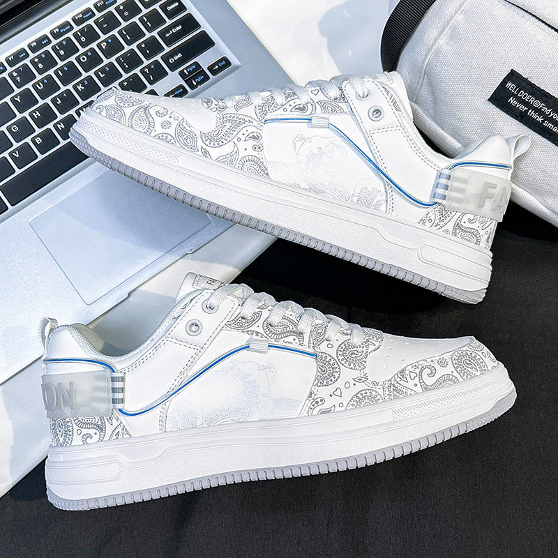 Damen Low-Top Designer-Sneaker mit feinem Paisley-Print und dämpfender Cupsohle Shopy Nory