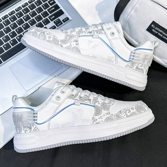 Damen Low-Top Designer-Sneaker mit feinem Paisley-Print und dämpfender Cupsohle Shopy Nory
