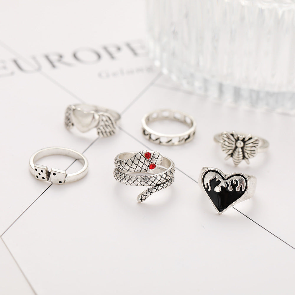 Damen Ring-Set mit kunstvollen Motiven und individuellem Design Shop Nory