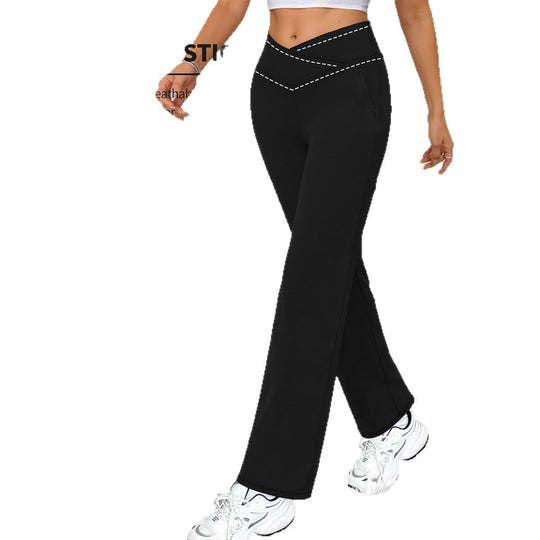 Damen Kompressionshose mit hoher Taille und Tummy Control