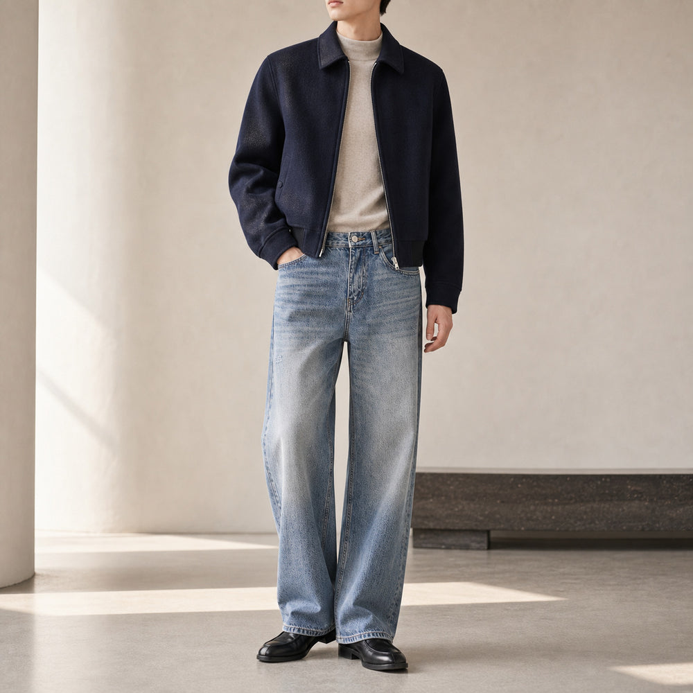 Damen Weite High‑Waist Jeans aus Vintage‑Denim Shop Nory