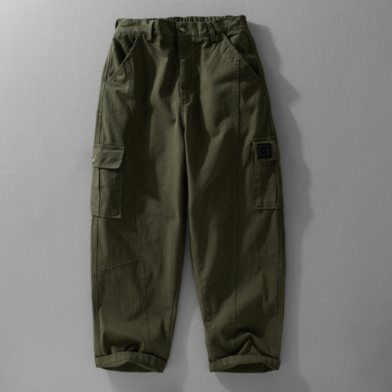 Herren Utility-Cargo-Hose aus Baumwoll-Twill mit aufgesetzten Beintaschen und relaxed Tapered Fit Shop Nory
