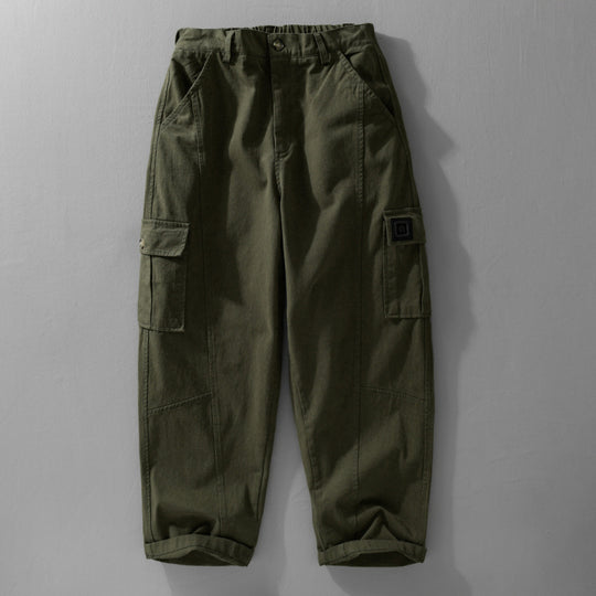 Herren Utility-Cargo-Hose aus Baumwoll-Twill mit aufgesetzten Beintaschen und relaxed Tapered Fit Shop Nory