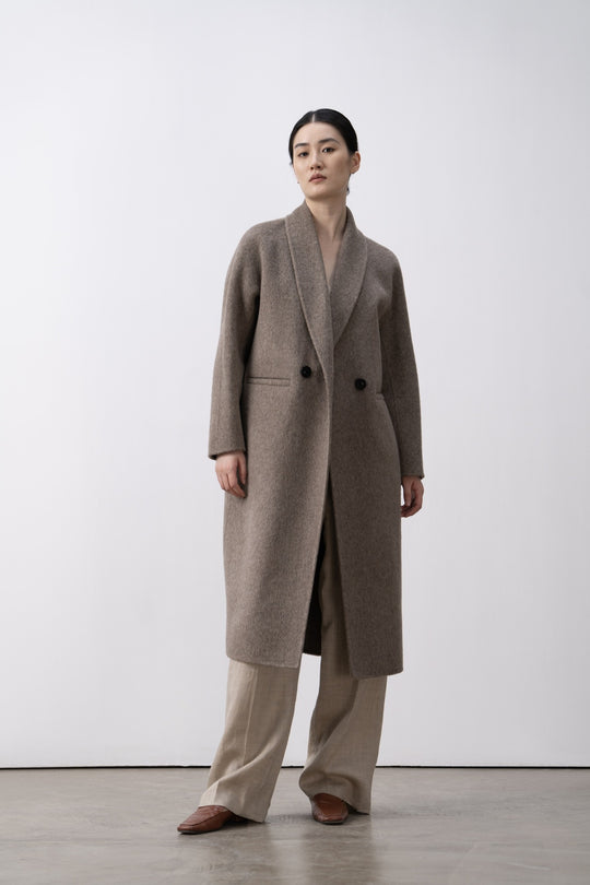 Damen Klassischer Oversized Wollmix Mantel Shop Nory