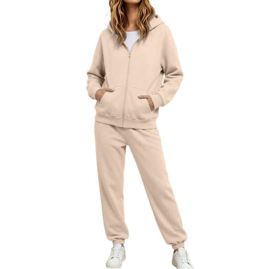 Damen Komfortabler Kapuzenpullover und Jogginghose Set Shop Nory