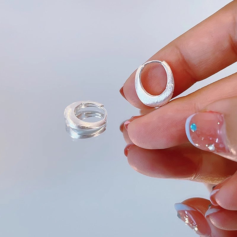 Damen Ohrhänger mit originellem Halbmonddesign aus hochwertigem Edelstahl Shop Nory