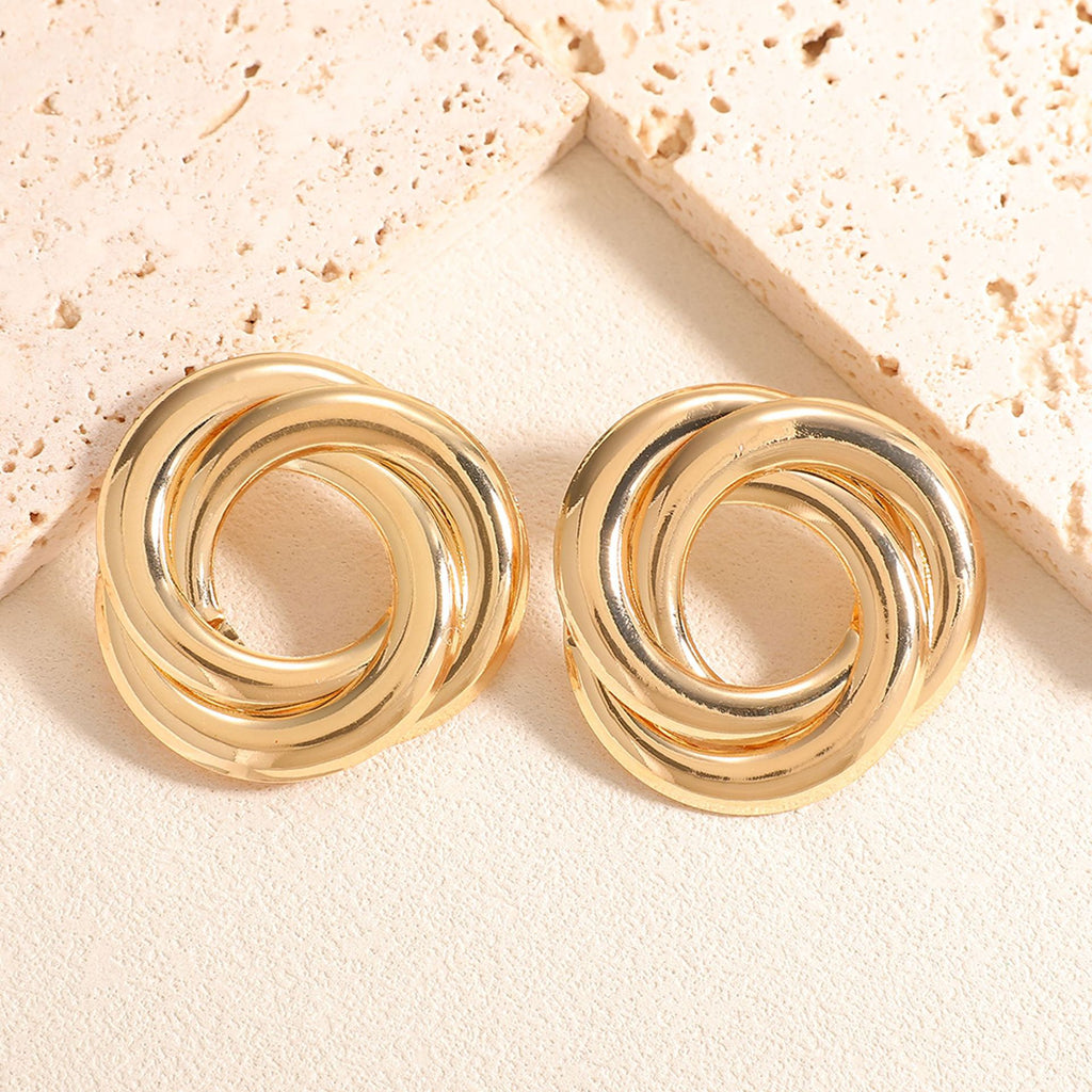 Damen Perl- und Metall-Design Ohrringe Shop Nory