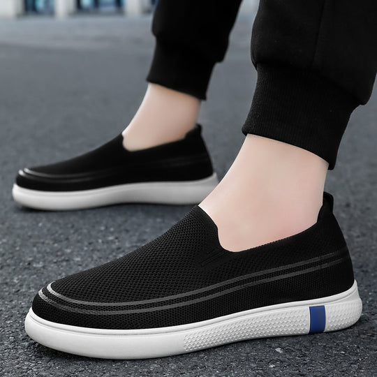Herren nan nahtloser Strick-Slip-On Freizeit-Sneaker mit atmungsaktivem 3D-Mesh und stoßdämpfender EVA-Flexsohle Shop Nory