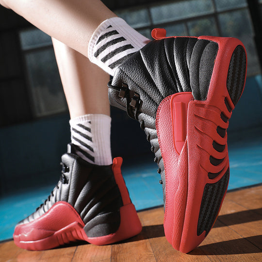 Herren Retro-inspirierte Performance-Basketballstiefel mit verstärkter Seitenwand Shopy Nory