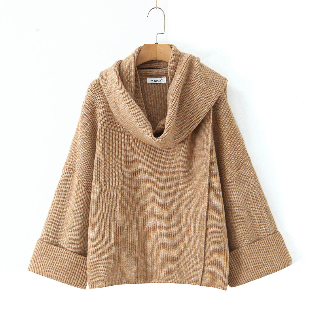 Damen Oversized Rollkragen‑Strickpullover mit Rippstruktur Shop Nory