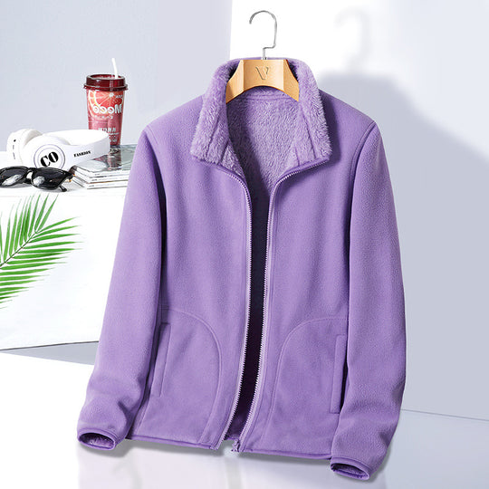 Damen Fleecejacke mit hohem Kragen Shop Nory
