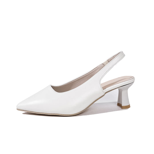 Damen Elegante Slingback‑Pumps mit spitzer Kappe, konischem Mittelhoch‑Absatz und elastischem Fersenriemen Shop Nory