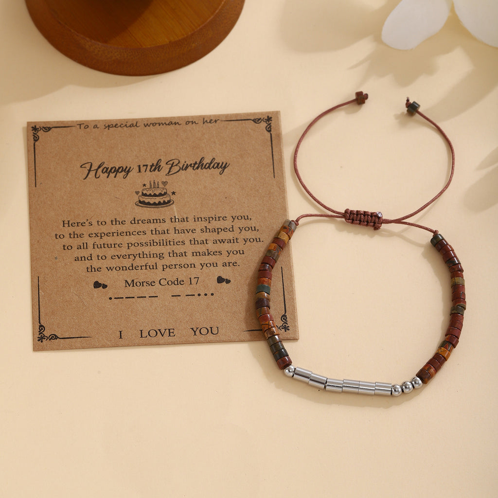 Damen Morse-Code Armband Shop Nory