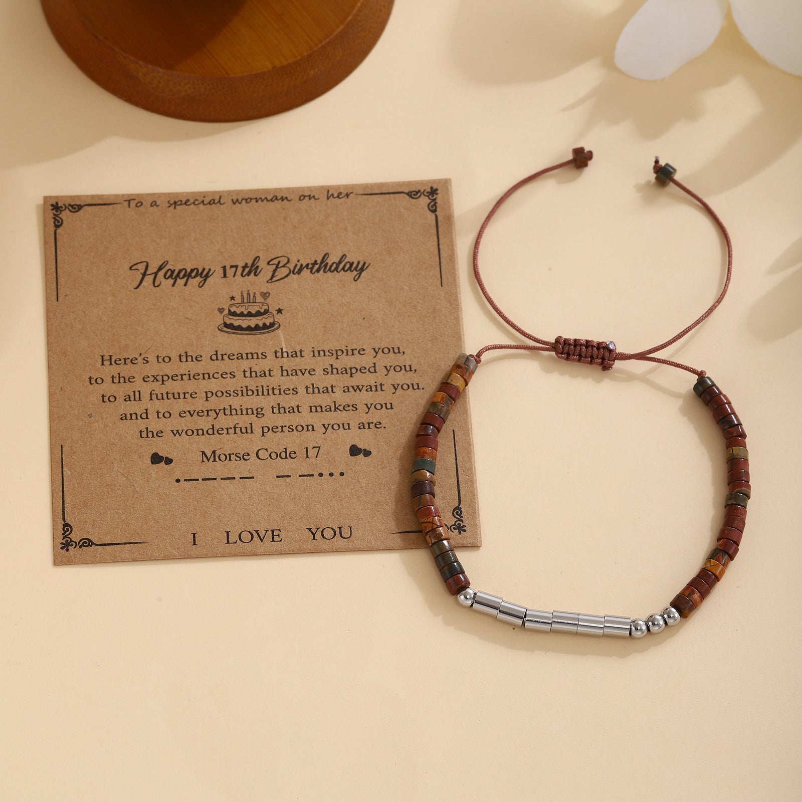 Damen Morse-Code Armband Shop Nory