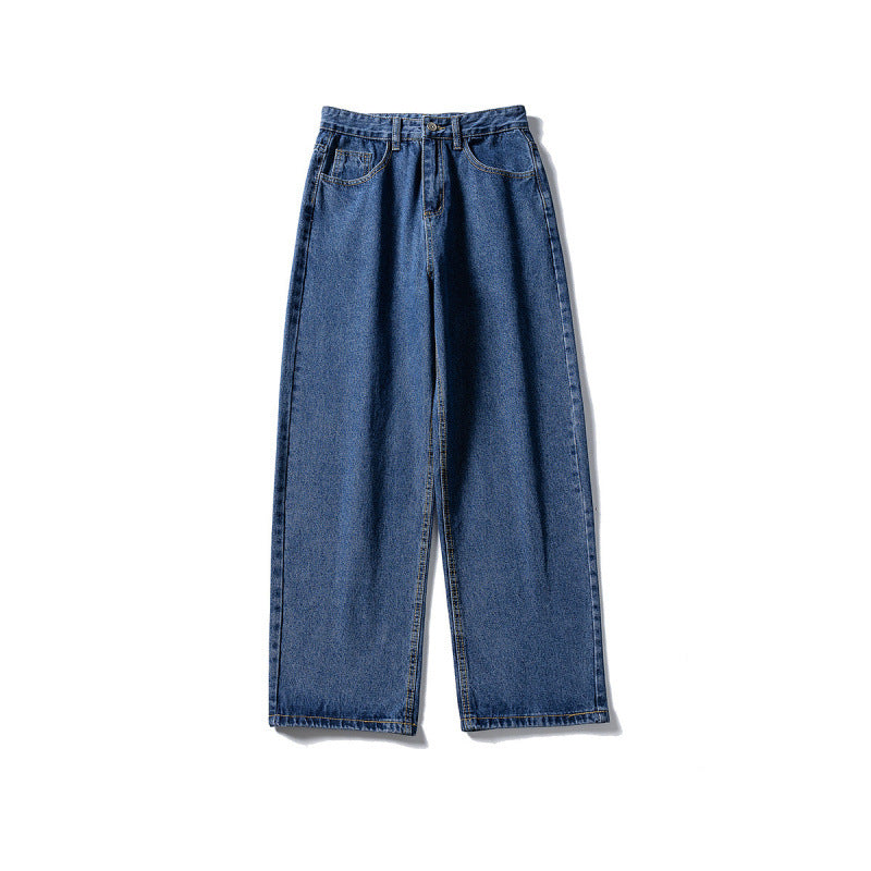 Damen Weitgeschnittene High-Waist Denim-Jeans mit geradem Bein Shop Nory
