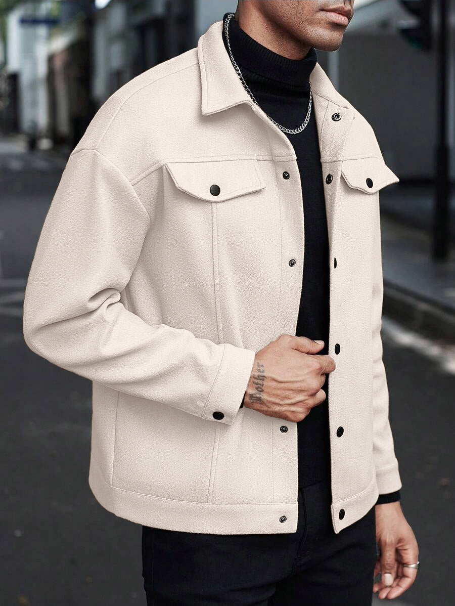 Herren moderne Freizeitjacke im lässigen Schnitt