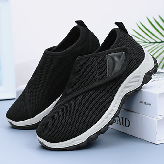 Herren nan atmungsaktiver Slip-On Mesh-Sneaker mit Klettverschluss, gepolsterter Komfortsohle und rutschfester Profilsohle Shop Nory