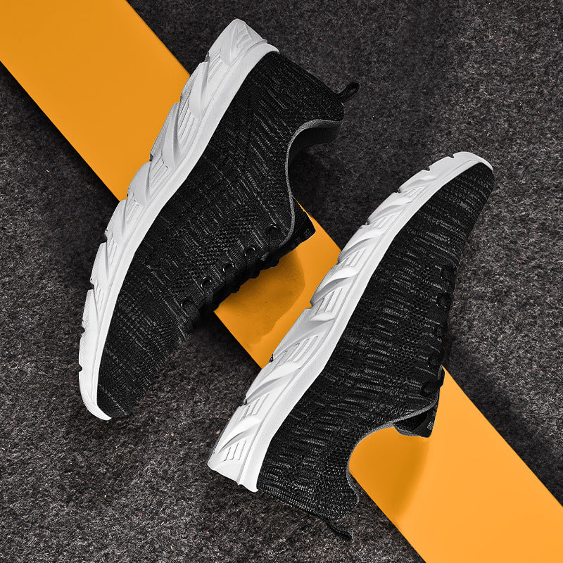 Herren Atmungsaktiver Strick-Laufsneaker mit dämpfender Wellen-EVA-Sohle Shopy Nory