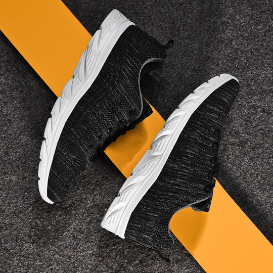 Herren Atmungsaktiver Strick-Laufsneaker mit dämpfender Wellen-EVA-Sohle Shopy Nory