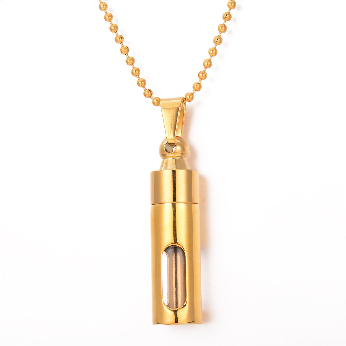 Damen eleganter Medaillon-Anhänger mit hochwertigem Verschluss und sichtbarem Innenraum Shop Nory