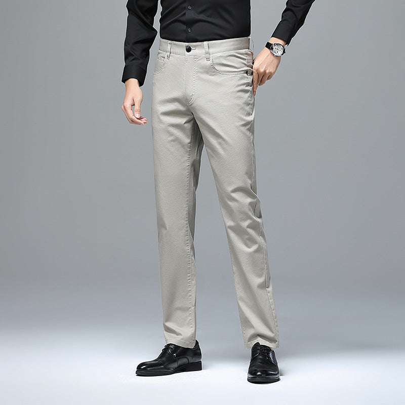 Herren Stretch-Chinohose mit geradem Schnitt und Bügelfalte Shop Nory